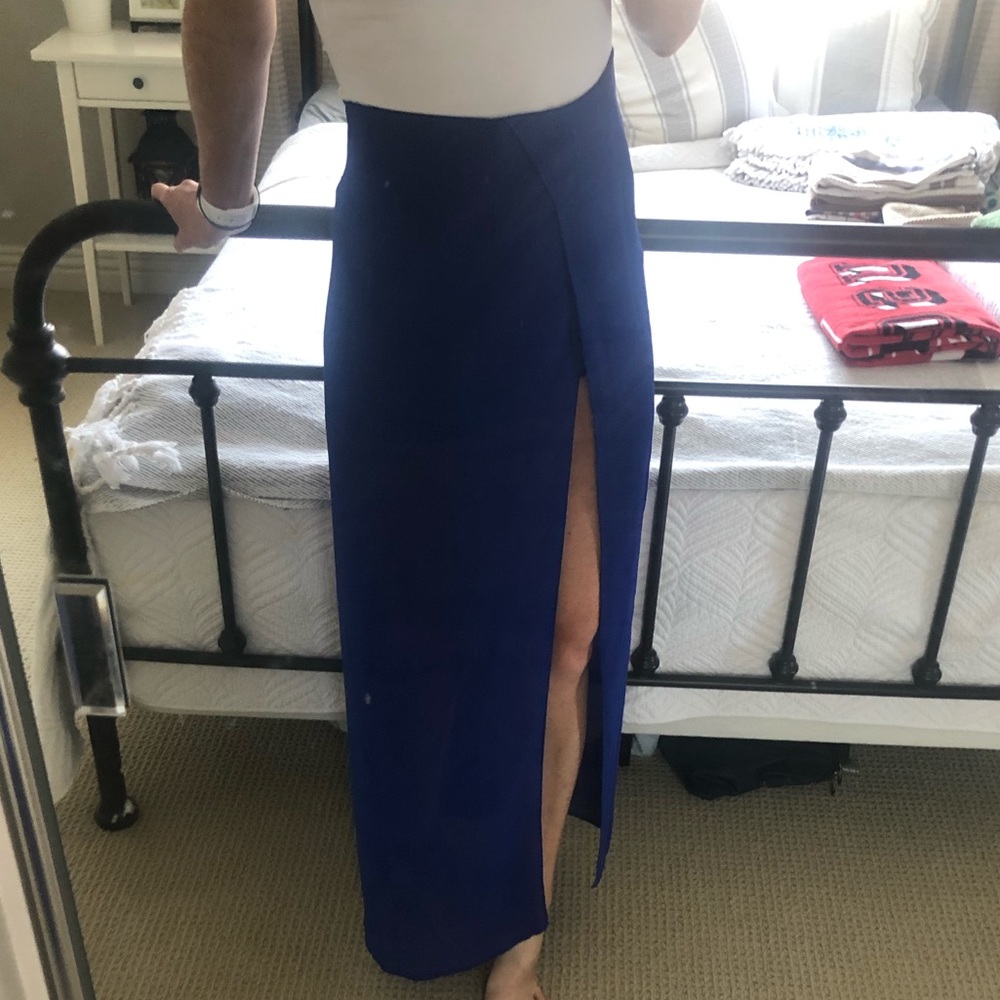 High waisted maxi skirt